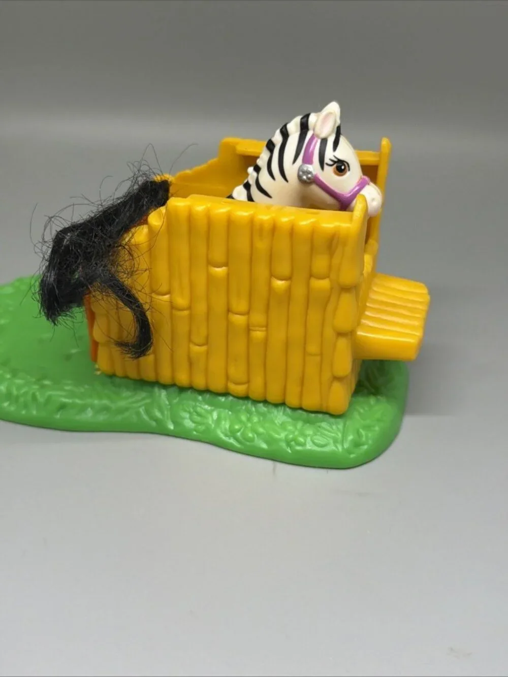 Vintage Littlest Pet Shop Zoo Baby Zebra Set Nursery 1993 90s Kenner (incomplete
